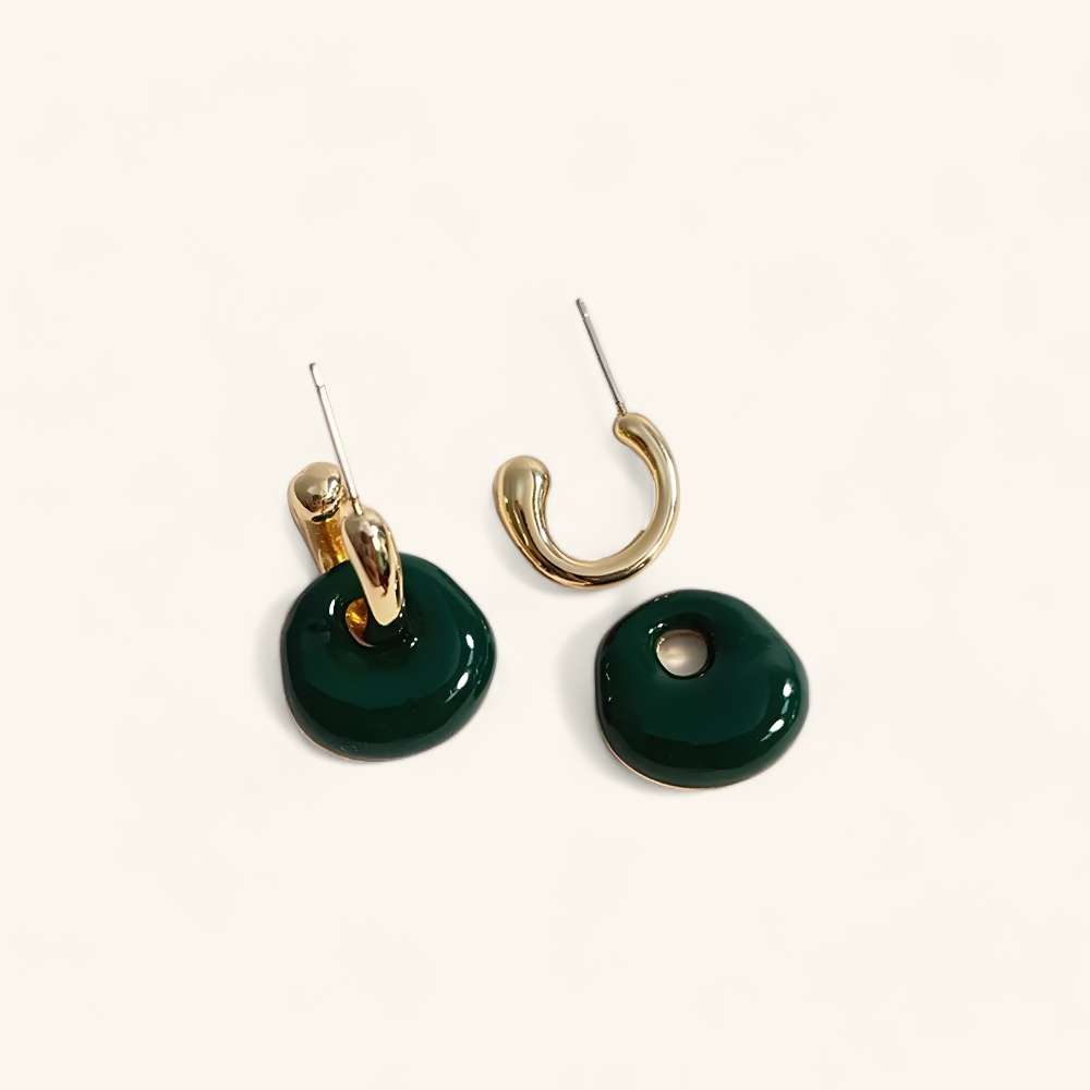Drop Oil Combination Earrings